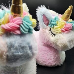 Pink Multi Unicorn Slippers Size 3M